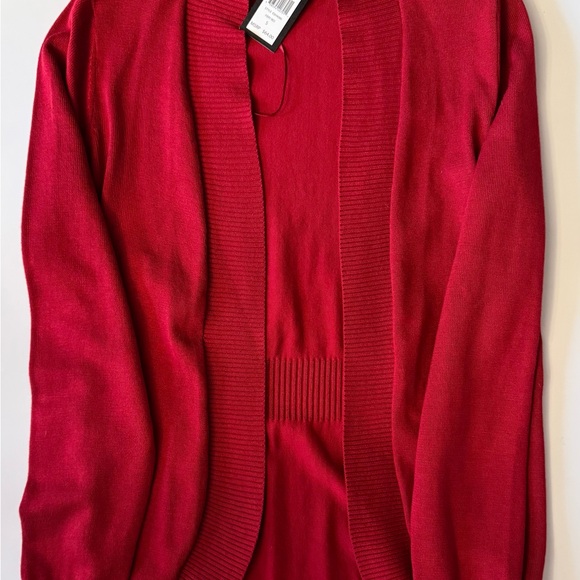 BEAUTIFUL Warm Red Sweater Cardigan Small NWTags - Picture 10 of 10
